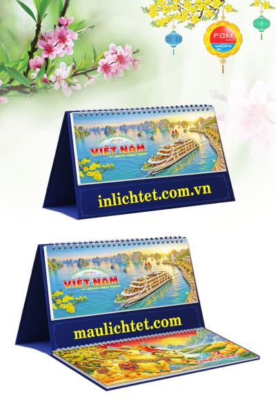 In Lịch để bàn 13 tờ Cảnh Đẹp Việt Nam
