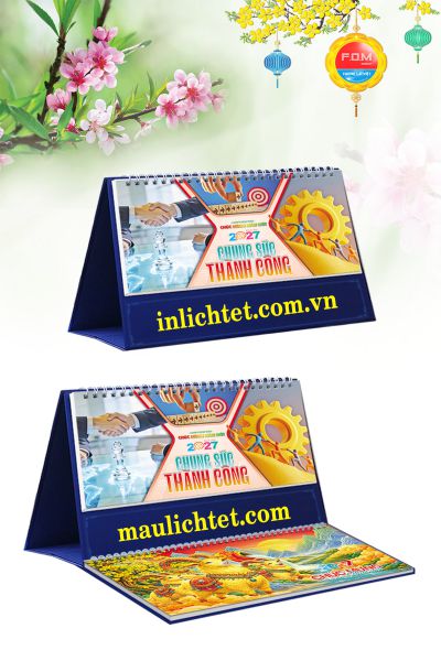 In Lịch để bàn 13 tờ Chung Sức Thành Công