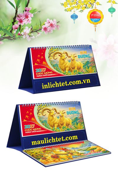 In Lịch để bàn 13 tờ Con Giáp Tài Lộc