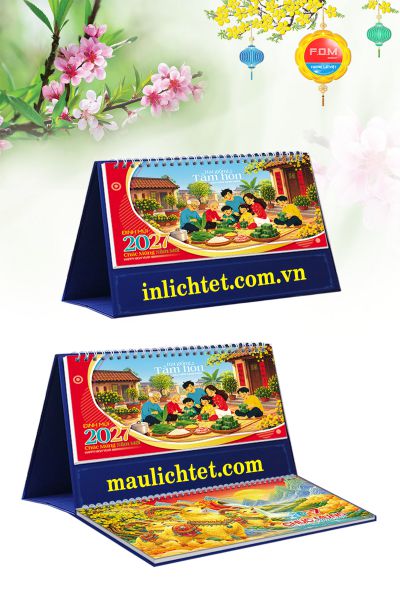 In Lịch để bàn 13 tờ Hạt Giống Tâm Hồn