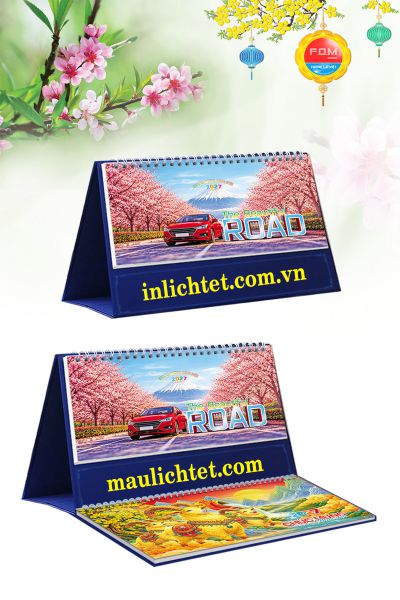 In Lịch để bàn 13 tờ Những Con Đường Đẹp