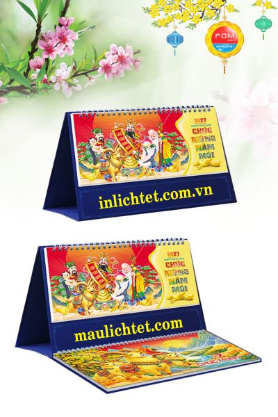 In Lịch để bàn 13 tờ Phúc Lộc Thọ