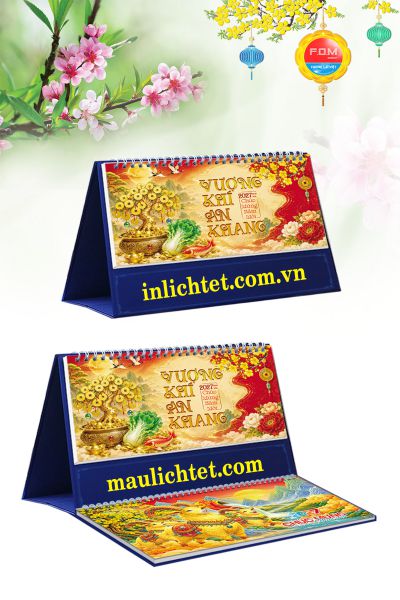 In Lịch để bàn 13 tờ Tết An Khang