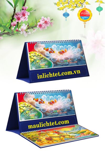 In Lịch để bàn 13 tờ Thế Giới Xanh