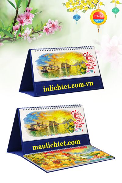 In Lịch để bàn 13 tờ Tranh Vẽ Nghệ Thuật