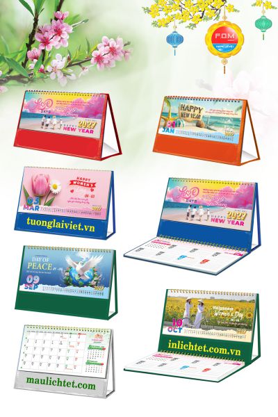 In Lịch để bàn 15 tờ Những Ngày Yêu Thương