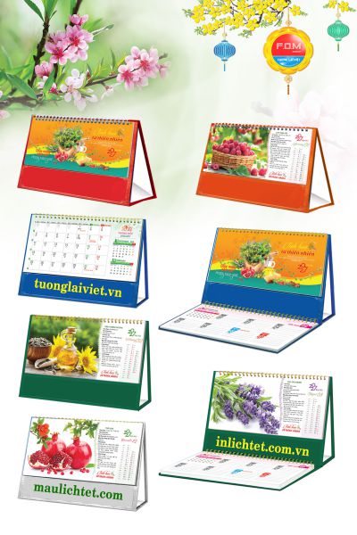 In Lịch để bàn 15 tờ Sức Khỏe Từ Thiên Nhiên