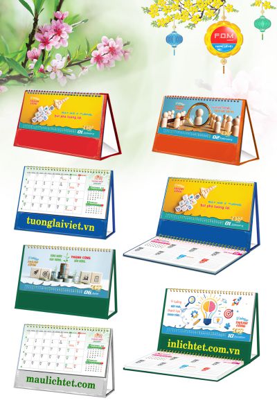 In Lịch để bàn 15 tờ Tạo Dựng Thành Công