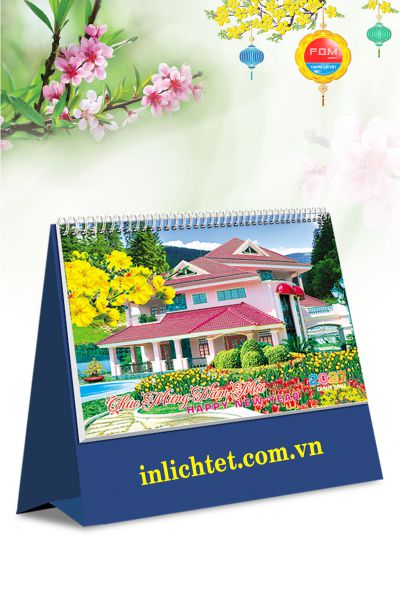 In Lịch bàn đứng Biệt Thự Đẹp