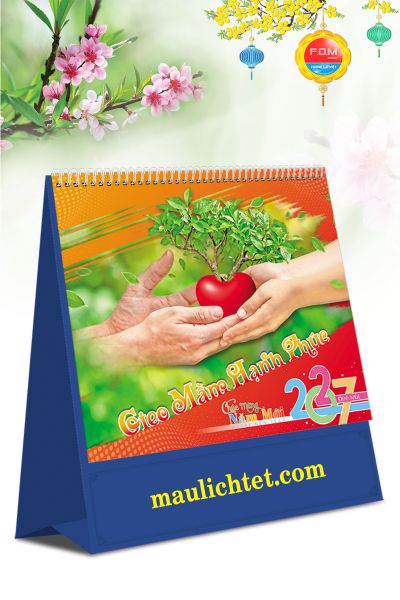 In Lịch bàn đứng Gieo Mầm Hạnh Phúc
