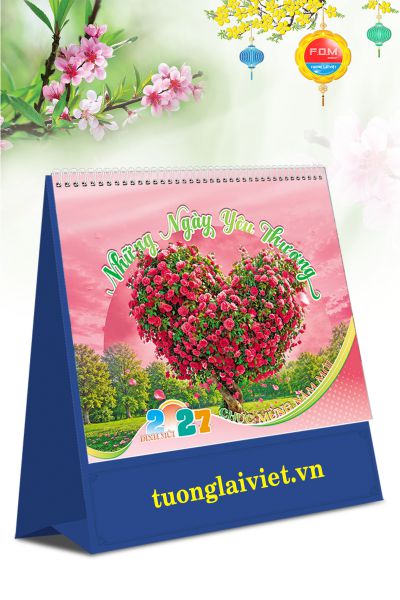 In Lịch bàn đứng Những Ngày Yêu Thương