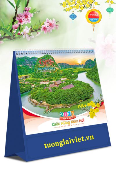 In Lịch để bàn đứng Thắng Cảnh Việt Nam