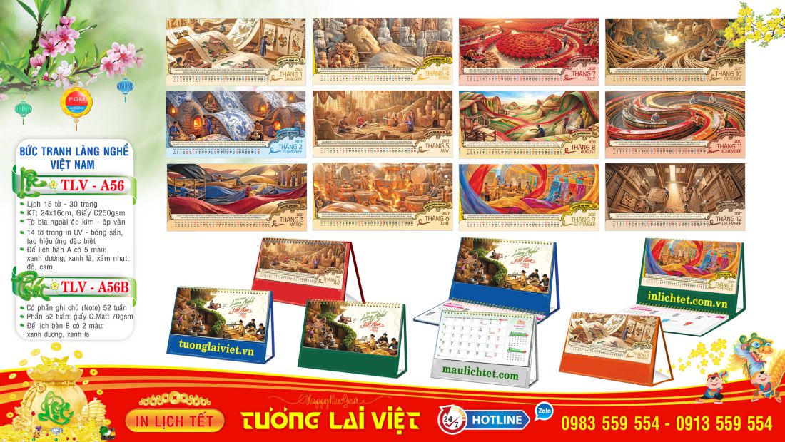 Lịch để bàn 15 tờ Công Nghệ Cuộc Sống